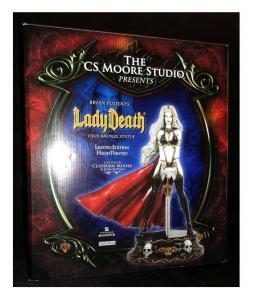 Lady Death White Faux Bronze Statue by Clayburn Moore Ltd Edition #84/200 MIB