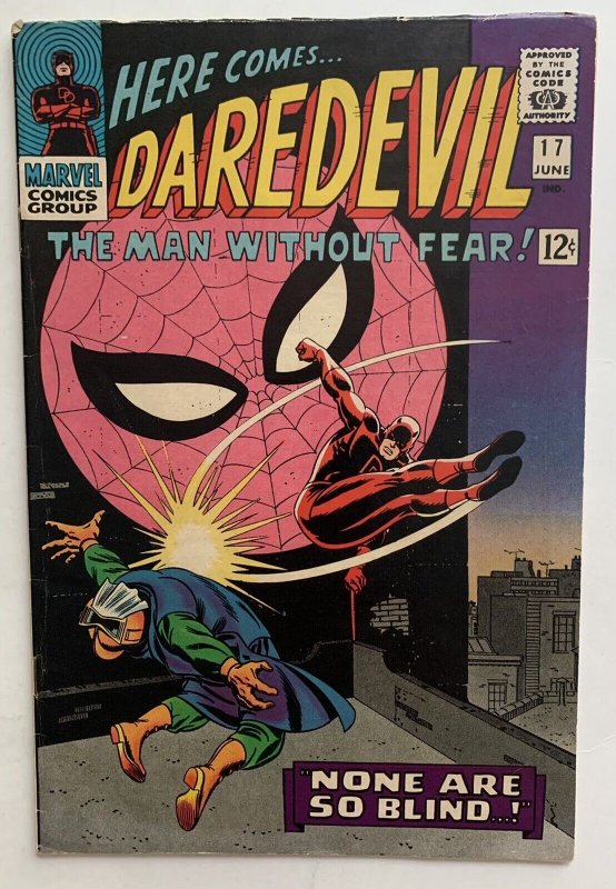 (1966) DAREDEVIL #17 2nd JOHN ROMITA SR SPIDERMAN Art!