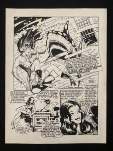 Original Art Unpublished 6 Page Senorita Rio Story- Black- Heike