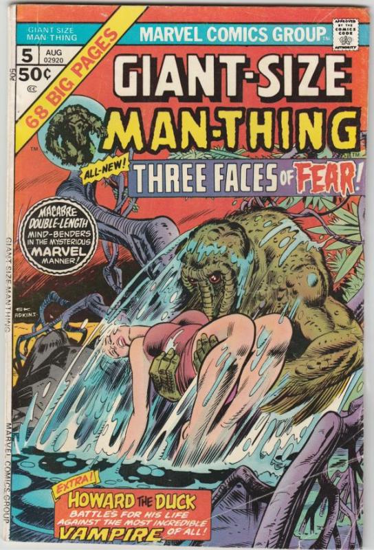 Giant-Size Man-Thing #5 (Aug-75) VG/FN Mid-Grade Man-Thing