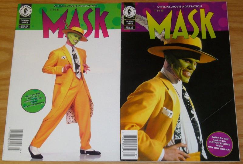 the Mask: Official Movie Adaptation #1-2 FN complete series - newsstand set lot