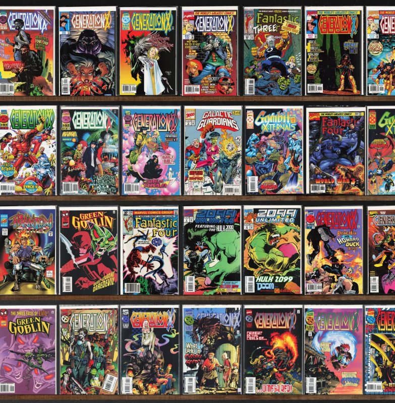 Huge Lot 140+ Comics with Generation X, Fantastic Four, Green Goblin & More!