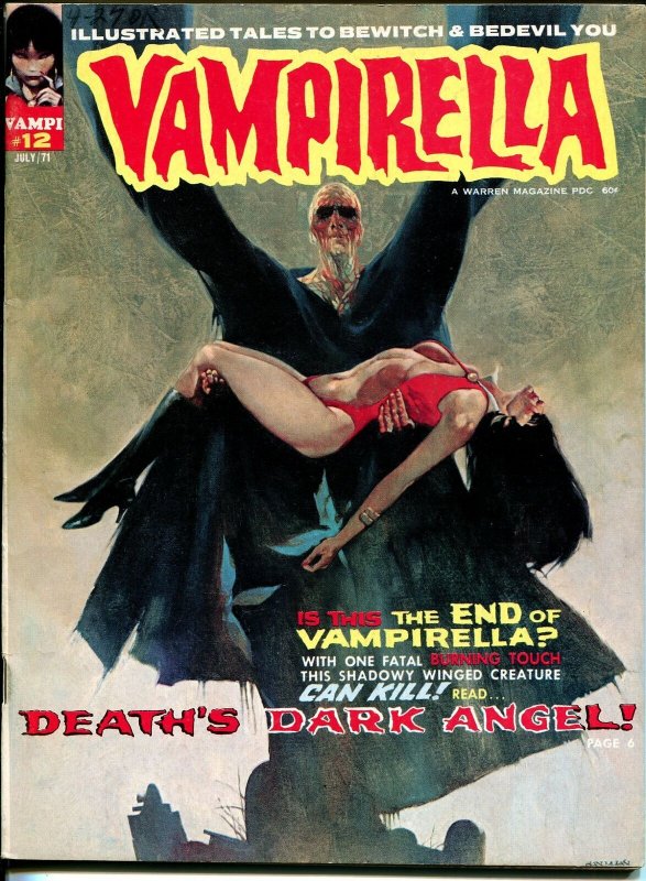 Vampirella #12 1971-Warren-horror-Vampi by Gonzales-menacing cover-VF-
