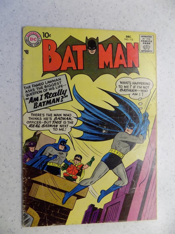 BATMAN # 112 DC SILVER DETECTIVE ACTION ADVENTURE