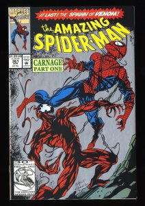 Amazing Spider-Man #361 NM- 9.2 2nd Print 1st Carnage!