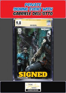 BATMAN #160 CGC SS PRIVATE SIGNING GABRIELE DELL'OTTO SIGNED PRESALE
