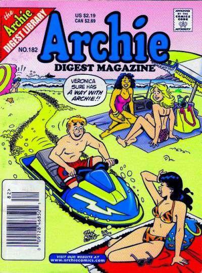 Archie Digest Magazine #182 (Newsstand) FN ; Archie | Beach Bikini Cover