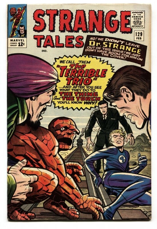 Strange Tales #129 comic book 1965 Human Torch-Thing-Dr Strange Ditko VF