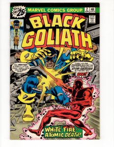 Black Goliath #2 WHITE FIRE - - ATOMIC DETH!  Bronze Age Marvel