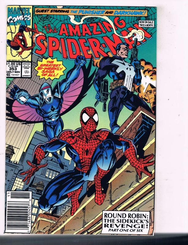 6 Amazing Spider-Man Marvel Comic Books # 353 354 355 356 357 358 Venom J49