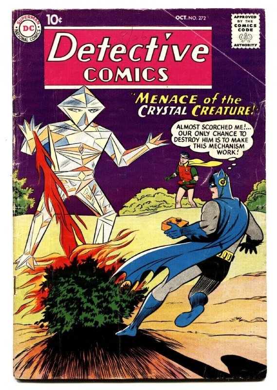 DETECTIVE #272-comic book 1959-CRYSTAL CREATURE-DC SILVER-AGE