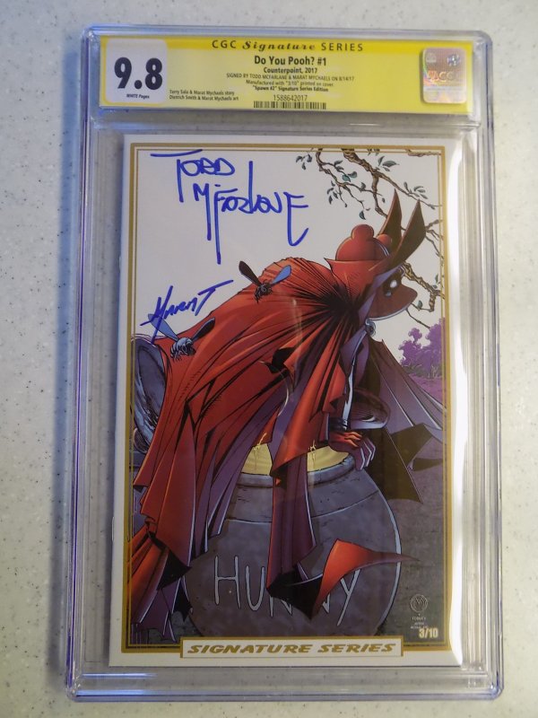 DO YOU POOH? # 1 IMAGE VARIANT CGC 9.8 SIGNED MCFARLANE MYCHAELS SPAWN