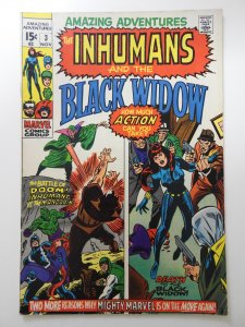 Amazing Adventures #3 (1970) Death of The Black Widow!  Sharp VG/Fine Cond!