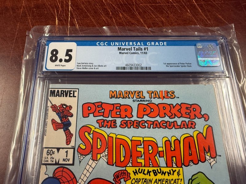 Marvel Tails # 1 CGC Graded 8.5 Comic Book 1st Peter Porker Appearance Key JH16