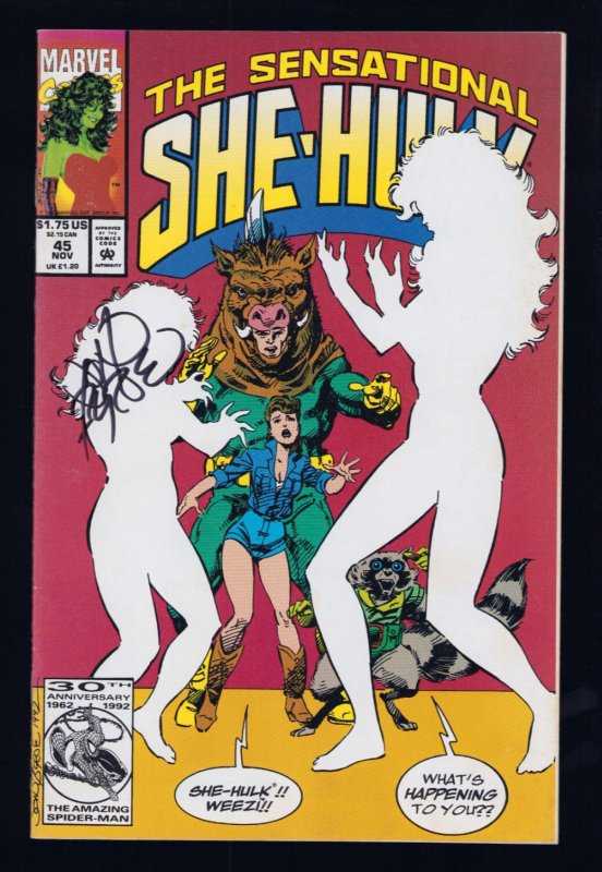 The Sensational She-Hulk #45 - Signed by John Byrne (9/9.2) 1992