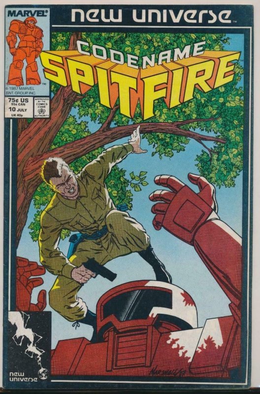 SPITFIRE #10, VF/ NM, New Universe, Troubleshooters, Marvel, 1986 1987