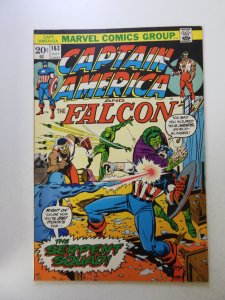 Captain America #163 (1973) VG+ condition bottom staple detached from cover