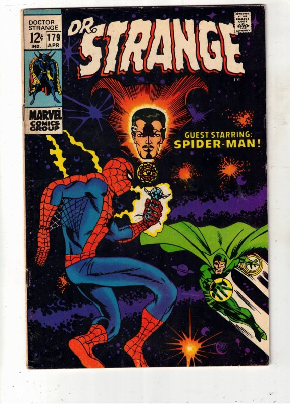Doctor Strange #179 (1969) VF+ High-Grade Spider-Man Ditko! BEANTOWN CERTIF!