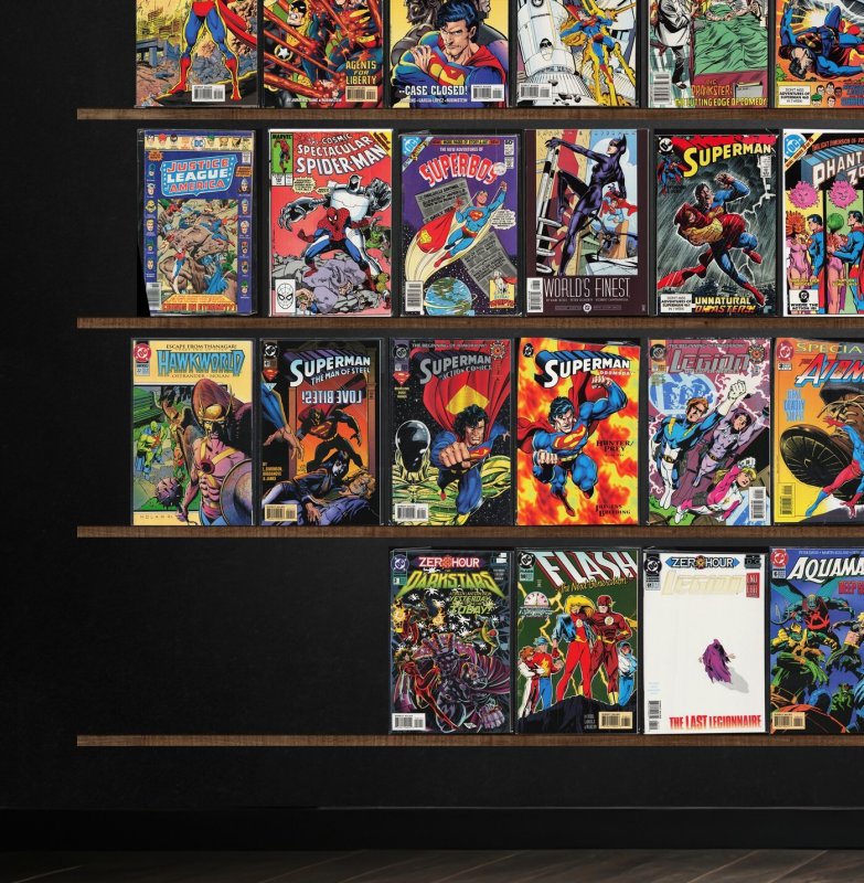 Huge Lot 150+ Comics with Superman, Hawkworld, The Avengers, Batman & More!