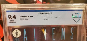 Dark Horse Comics ALIENS #v2 #1 CBC 9.4 Mark Verheiden Denis Beauvais 1989 movie