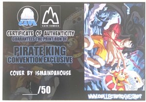 CAVE COMICS: PIRATE KING TERRIFICON EXCLUSIVE FOIL COVER W/NUMBERED COA NM.