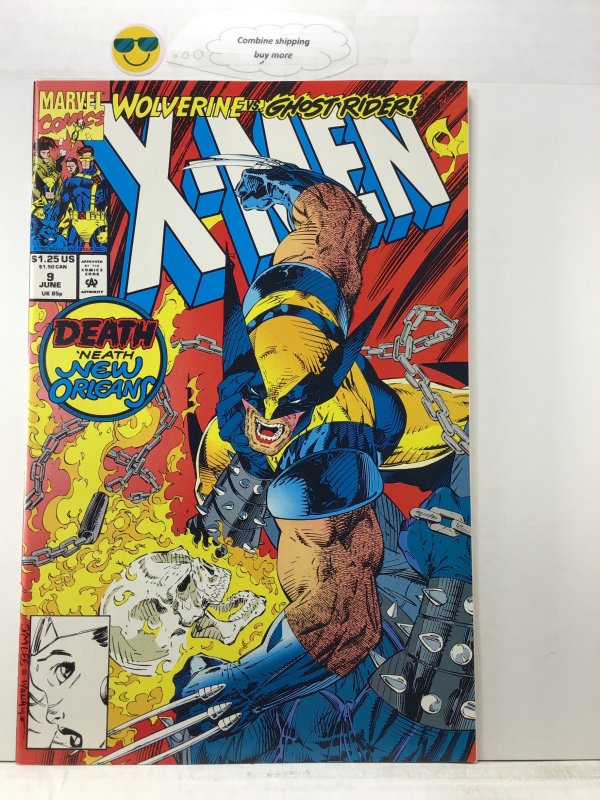 X-Men #9 (1992) NM Ghost rider Jim Lee art