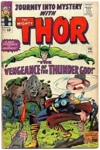 JOURNEY INTO MYSTERY #115 (Apr1965) 4.5 VG+  1ST ABSORBING MAN!  Jack Kirby!