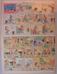 Mickey Mouse Sunday Page by Walt Disney from 3/23/1941 Tabloid Page Size 