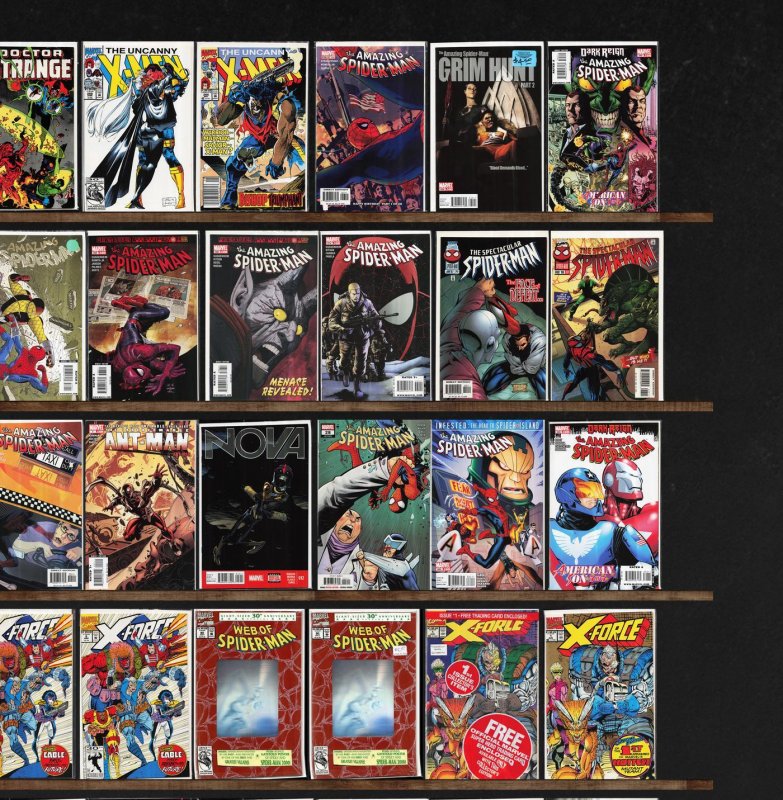 Huge Lot 140+ Comics with The Amazing Spider-Man, X-Force & More!