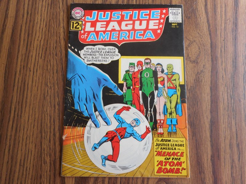 JUSTICE LEAGUE #14 CLASSIC MURPHY ANDERSON COVER ATOM JOINS JLA WOW!!!!