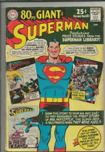 Superman #183 ORIGINAL Vintage 1966 DC Comics 80 Page Giant