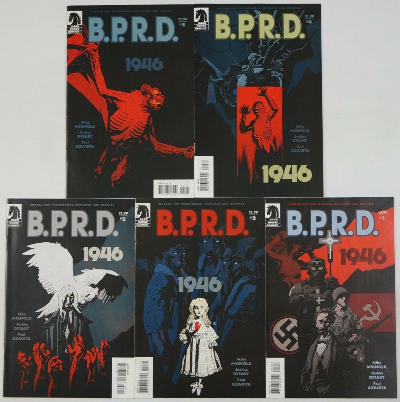 BPRD: 1946 #1-5 VF complete series - mike mignola - joshua dysart - b.p.r.d. 2 3