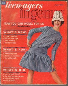 Teen-agers Ingenue 7/1969-Dell-fashions-hair styles-romance-G