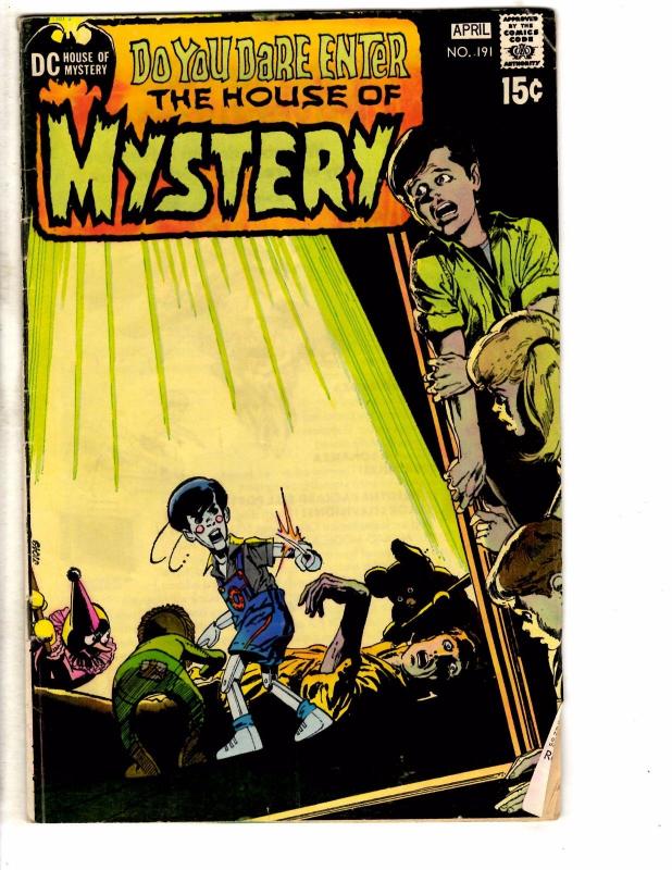 Lot Of 2 House Of Mystery DC Comic Books # 191 193 Len Wein 1971 Neal Adams DK1