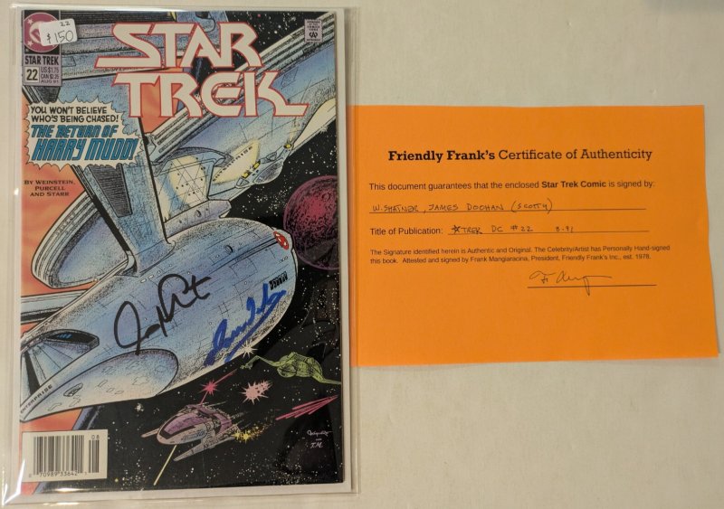 Star Trek (DC) v2 #22 - Signed by William Shatner and James Doohan!
