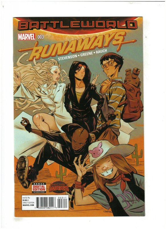 Runaways #3 NM- 9.2 Marvel Comics 2015 Battleworld, Secret Wars 