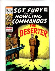 Sgt. Fury and His Howling Commandos #75 (Jan-70) VF/NM High-Grade Sgt. Fury, ...