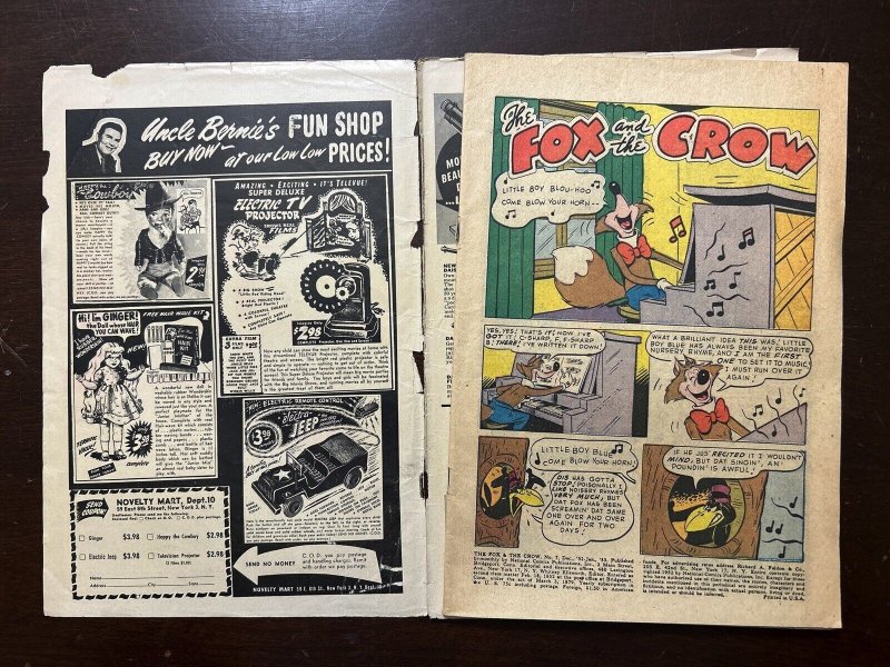 Fox and the Crow #7 Fair 1.0 DC Comics 1952