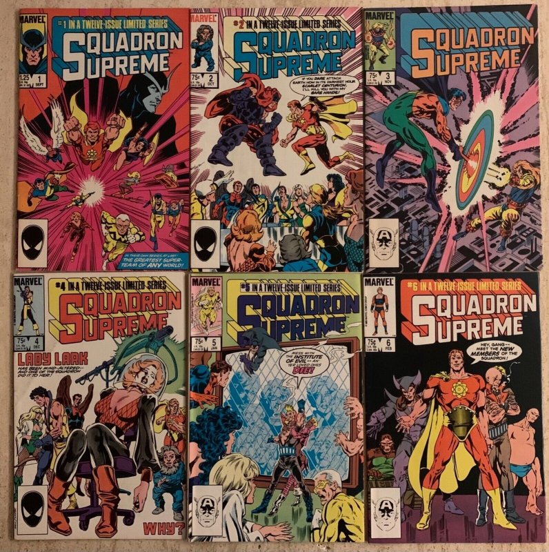 SQUADRON SUPREME LOT OF 76 | 9 COMPLETE SERIES + 1 ONE-SHOT | 1985-2011