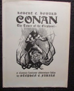 1977 CONAN Tower Of The Elephant Portfolio by Stephen Fabian 9 Plates NM #561