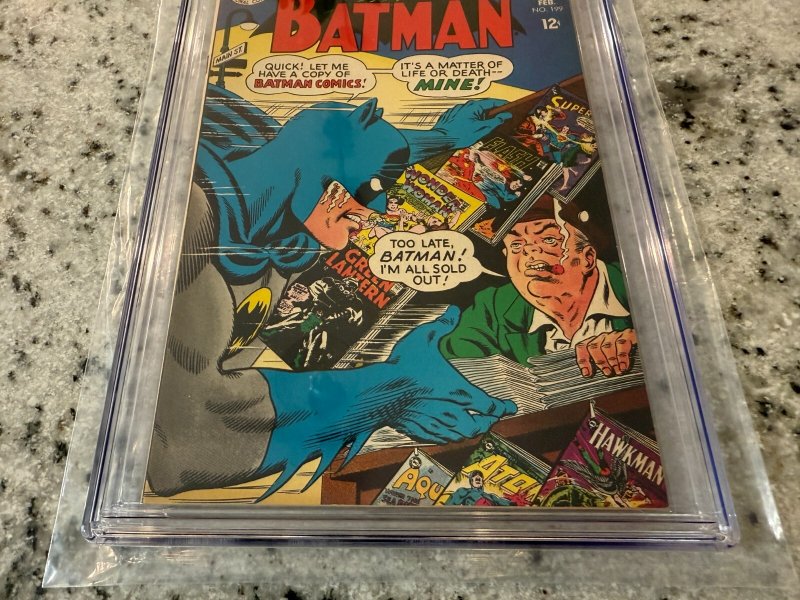 Batman # 199 CGC Graded 7.5 DC Comic Book 1968 Silver Age JH21