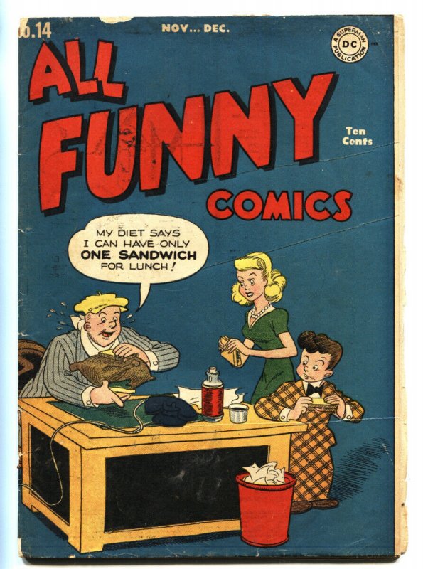 ALL FUNNY COMICS #14 1946-comic book GENIUS JONES Golden-Age DC | Comic Books - Golden Age, DC Comics, Humor/Satire / HipComic ALL FUNNY COMICS #14 1946-comic book GENIUS JONES Golden-Age DC | Comic Books - Golden Age, DC Comics, Humor/Satire / HipComic