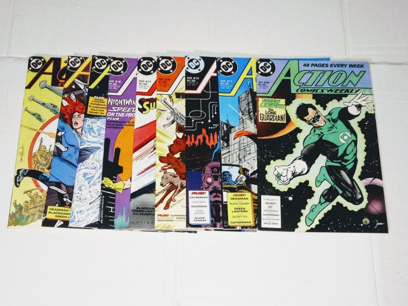 Action Comics - Comic Book Lot of (9) High Grade copies