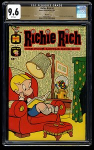 Richie Rich #4 CGC NM+ 9.6 White Pages File Copy