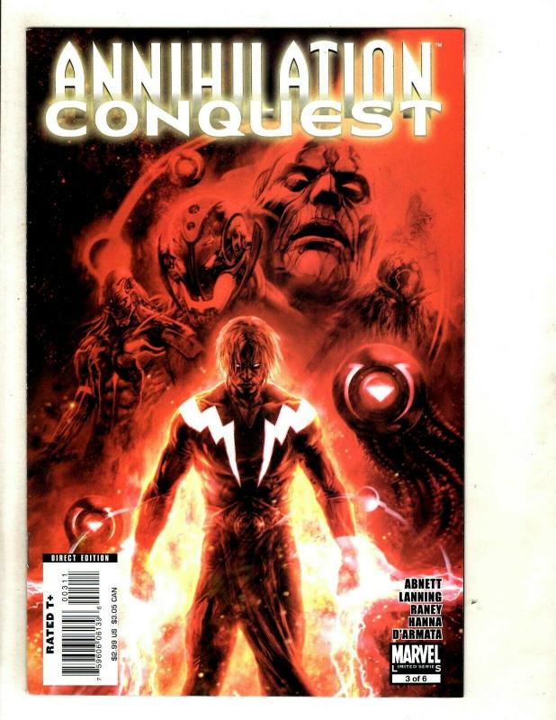 Lot Of 7 Annihilation Conquest Marvel Comic Books # 1 2 3 4 5 6 + Prologue SM8