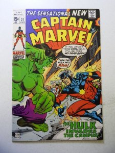 Captain Marvel #21 (1970) FN Condition