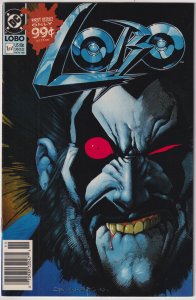 Lobo #1 Direct Edition (1990) Lobo NEWSSTAND EDITION