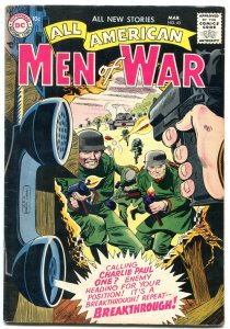 ALL-AMERICAN MEN OF WAR #43 1957- WWII DC COMICS KUBERT FN/VF