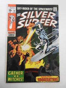 The Silver Surfer #12 (1970) VG Condition moisture stain, tape pull bc