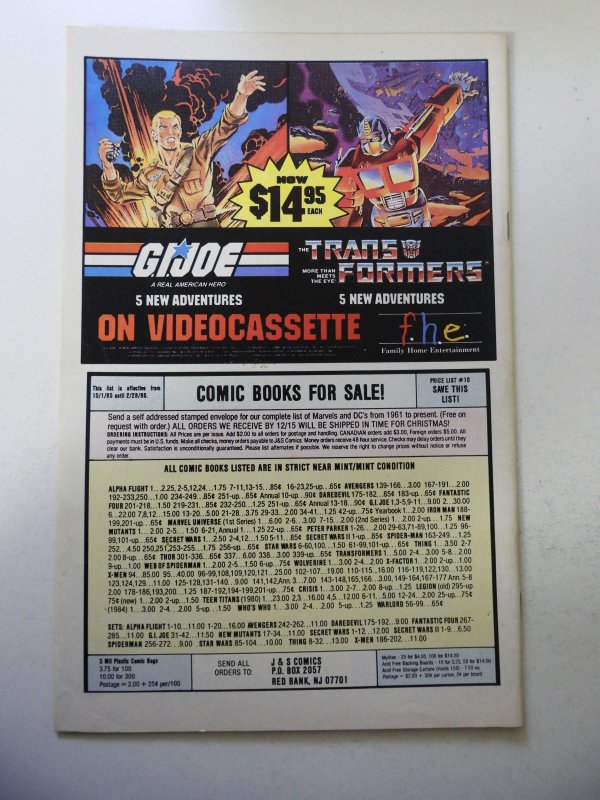 The Uncanny X-Men #202 (1986) VF Condition